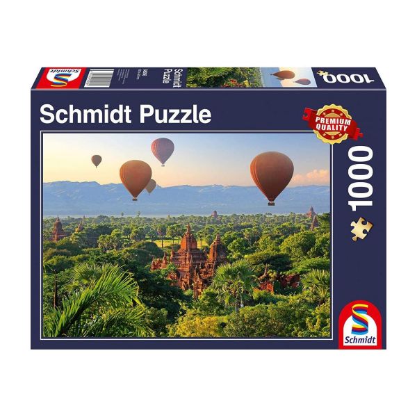 SCHMIDT 58956 - Puzzle - Heißluftballons, Mandalay, Myanmar, 1000 Teile