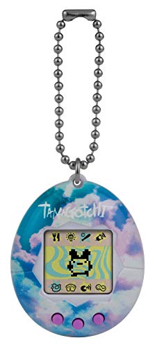 TAMAGOTCHI 42948NBNP Original Bandai Himmel-Gehäuse mit Kette - Das Original Virtual-Reality-Haustier, Blau