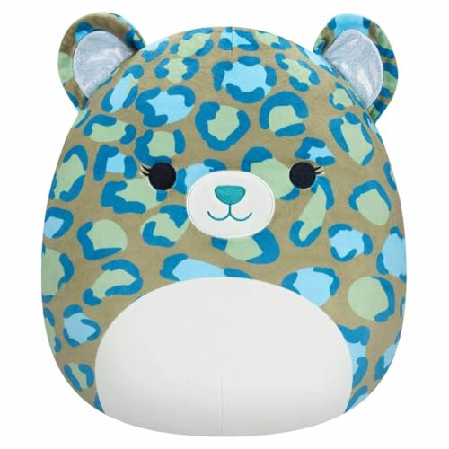 Squishmallows SQCR04131 - Enos der Leopard 30 cm, offizielles Kelly Toys Plüsch, superweiches Kuscheltier