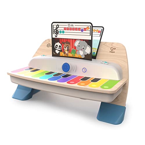 Baby Einstein, Hape, Together in Tune Piano, Connected Magic Touch, Holz Klavier, Musikinstrumente, 4 Spielmodi und 10 Melodien, Lautstärkeregler; Holzspielzeug für Kinder, ab 12 Monate