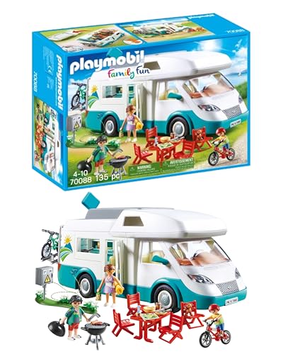 PLAYMOBIL | Family Fun | Familien-Wohnmobil | mit abnehmbaren Dach | Spielzeug für Kinder ab 4 Jahren | 70088